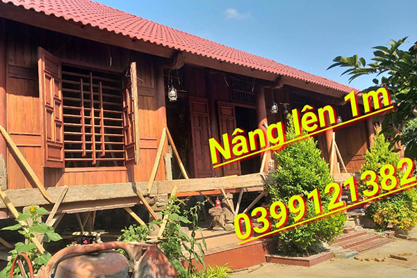 Nâng nhà lên cao ở Vị Thanh